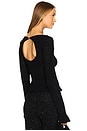 view 1 of 6 Michaela Top in Black Sequin