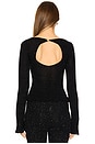 view 4 of 6 Michaela Top in Black Sequin
