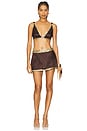 view 4 of 4 Celene Hand Beaded Bralette in Cocoa