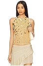 view 1 of 5 Alex Top in Gold Sequin