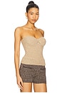 view 2 of 5 Colette Corset in Biscuit Sequin