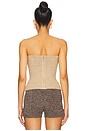 view 3 of 5 Colette Corset in Biscuit Sequin