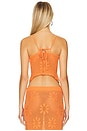 view 3 of 4 Bruna Crochet Top in Tangerine