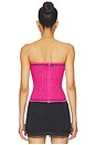view 3 of 5 Colette Corset in Geranium Sequin