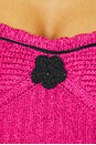 view 5 of 5 Colette Corset in Geranium Sequin