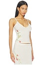 view 1 of 5 Carolina Embroidered Camisole in Star White Sequin