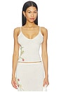 view 2 of 5 Carolina Embroidered Camisole in Star White Sequin