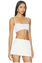 view 2 of 5 Yasmin Hand Beaded Bralette in Salt