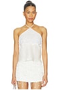 view 1 of 5 Rosanna Hand Beaded Camisole in Salt