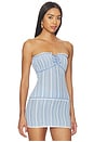 view 2 of 5 Cleo Top in Sea Mist & Sailor Blue Stripe