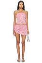 view 4 of 5 Olivia Halter Top in Hydrangea Pink Sequin
