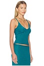 view 2 of 5 Carolina Camisole in Palm Green Sequin