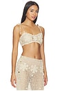 view 2 of 5 BRASSIÈRE CHARLOTTE  in Sand Shimmer