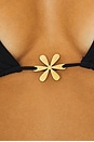 view 5 of 5 TOP DE BIKINI CON DETALLE DE METAL JULIANA in Black