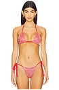 view 1 of 5 HAUT DE MAILLOT DE BAIN TRIANGLE LIO in Raspberry Sequin