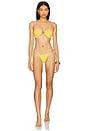view 4 of 5 Mia Bikini Bottom in Butter Yellow Sequin