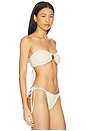 view 2 of 5 Mia Bikini Top in Ivory Sequin