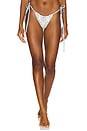 view 1 of 5 Lio Jacquard Bikini Bottom in Salt & Sky Blue Delilah Sequin