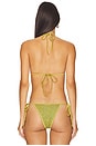view 3 of 5 HAUT DE MAILLOT DE BAIN LIO in Olive Oil Sequin