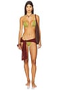 view 4 of 5 HAUT DE MAILLOT DE BAIN LIO in Olive Oil Sequin