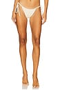 view 1 of 4 CALCINHA DE BIQUÍNI DE MALHA MIA in Ivory Sequin