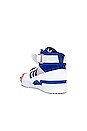 view 3 of 7 CALZADO FORUM HI in White & Bold Blue