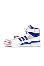 view 5 of 7 CALZADO FORUM HI in White & Bold Blue