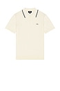 view 1 of 4 Fynn Short Sleeve Polo in White & Black