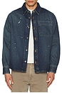 view 3 of 3 Surchemise Basile Denim Long Sleeve Shirt in Washed Indigo
