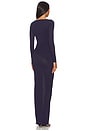 view 3 of 3 Gathered Jersey Maxi Dress in Navy