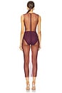 view 3 of 3 Mesh Maxi Dress in Wine