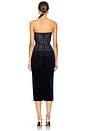 view 3 of 4 Crystal Velvet Midi Dress in Midnight