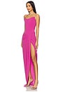 view 2 of 3 Asymmetric Corset Gown in Candy