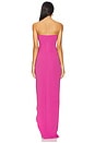 view 3 of 3 Asymmetric Corset Gown in Candy