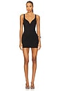 view 1 of 3 Suede Mini Dress in Black