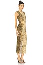 view 2 of 3 Sleeveless Power Mesh Midi Dress in Cheetah