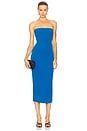 view 1 of 3 Strapless Dress in Ocean Blue