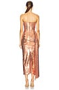 view 4 of 5 Strapless Drape Dress in Copper