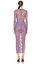 view 3 of 3 Long Sleeve Tucked Dress in Grape