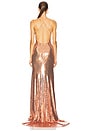 view 3 of 5 Panelled Bikini Gown in Copper
