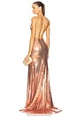 view 4 of 5 Panelled Bikini Gown in Copper