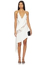 view 2 of 5 Bikini Wrap Asymmetric Dress in White