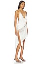 view 3 of 5 Bikini Wrap Asymmetric Dress in White