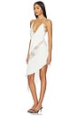 view 4 of 5 Bikini Wrap Asymmetric Dress in White
