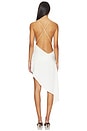 view 5 of 5 Bikini Wrap Asymmetric Dress in White