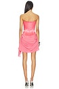view 4 of 4 Strapless Cupped Longline Corset Mini Dress in Coral