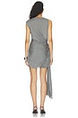 view 4 of 4 Sleeveless Knot Mini Dress in Grey