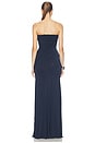 view 3 of 3 Strapless Drape Gown in Marine