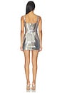 view 3 of 4 Singlet Mini Dress in Silver
