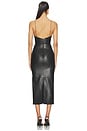 view 4 of 3 Bikini Leather Dress in Black
